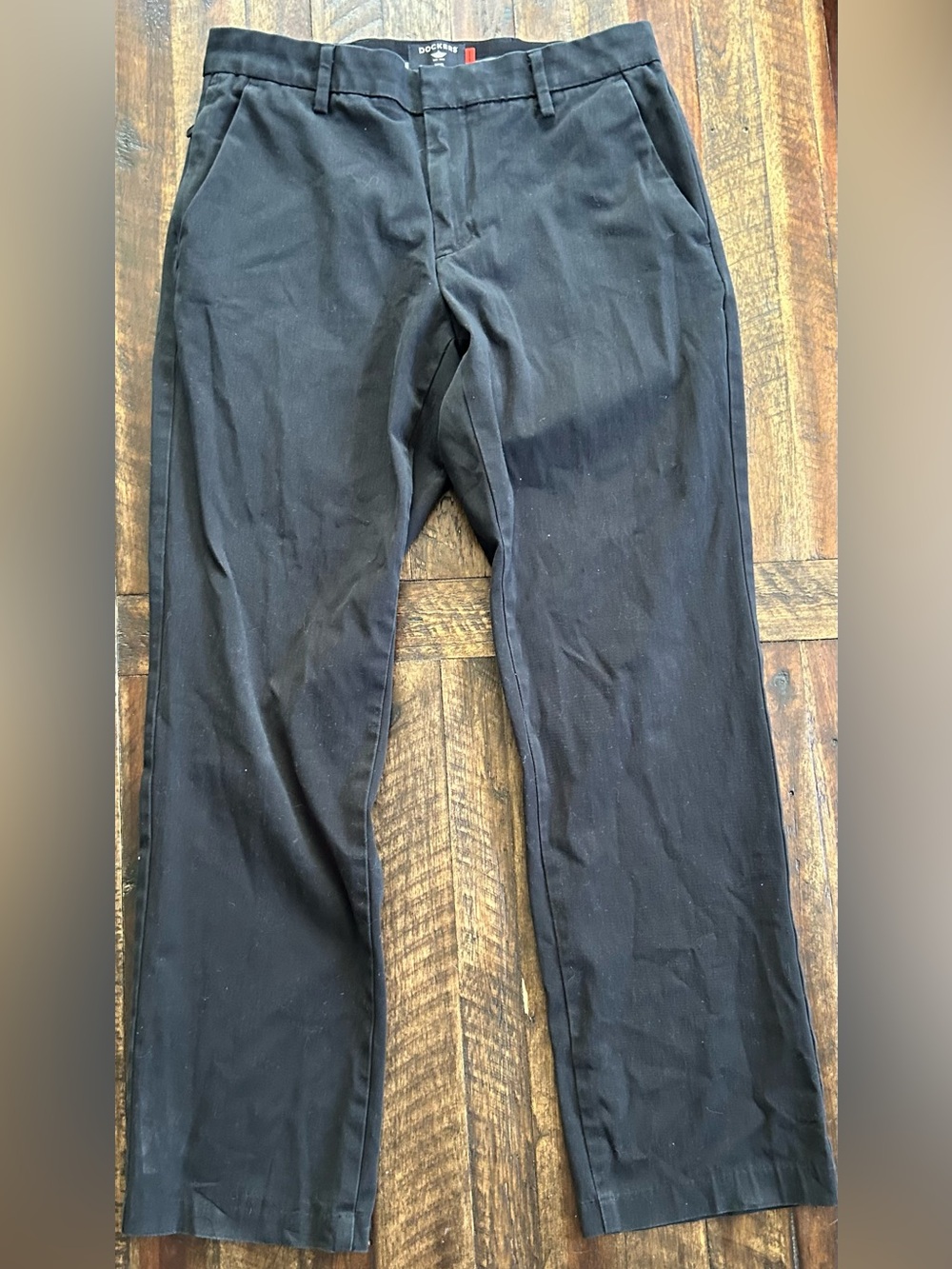 Dockers Black Men's Pants with Branded Waistband